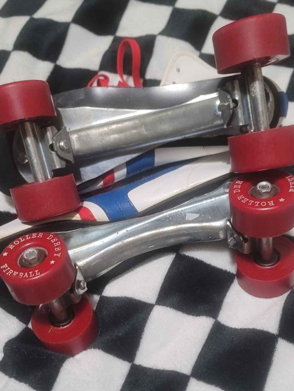 Vintage 80s Roller Derby Red,White,& Blue Roller Skates Women's Size 6 - 6.5 - Picture 7 of 9
